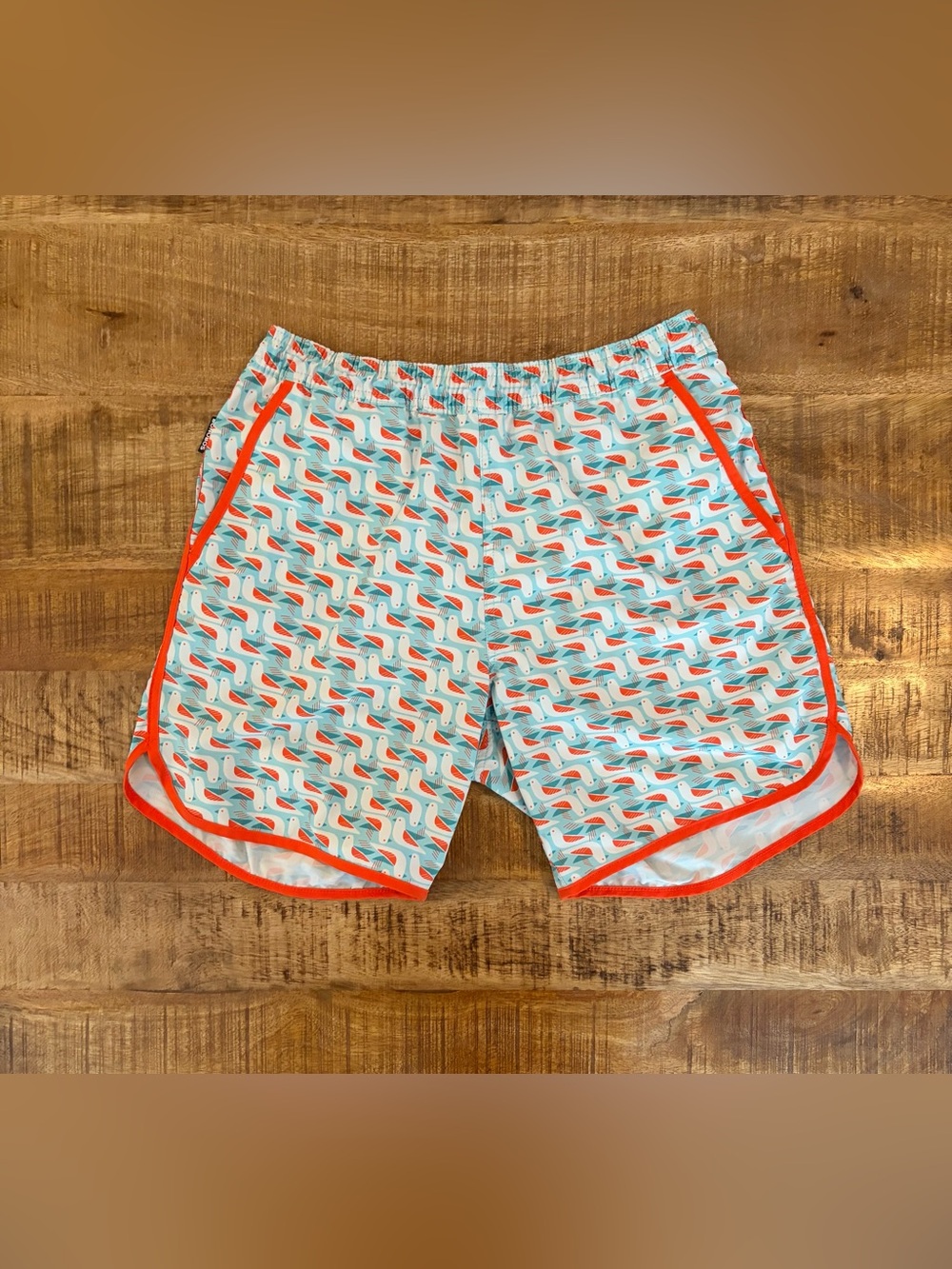 Bonobos Geometric Bird Print Swim Trunks